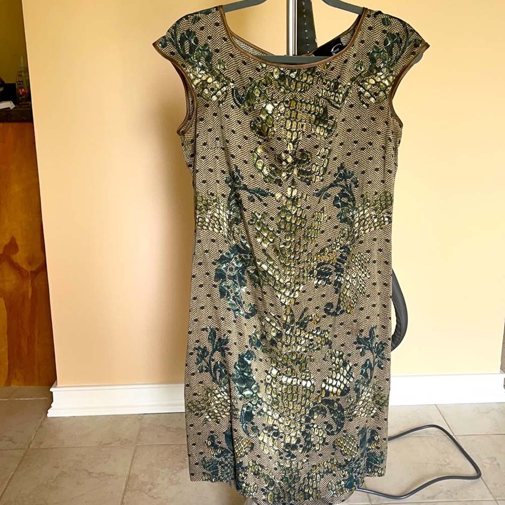 Roberto Cavalli dress. Size 42( M). Green color. 100% silk